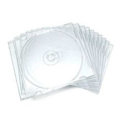 밀레니엄 1P 투명슬림 CD DVD 케이스 (10장), 선택하세요