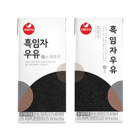 서울우유 귀리우유 190ml x 24팩, 서울우유 흑임자우유 190ml x 24팩