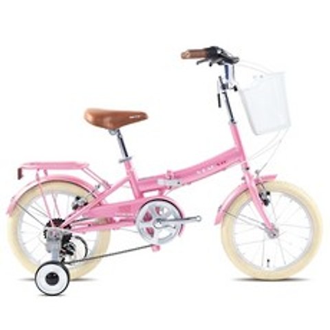 뮤트 폴딩 아동용 자전거 브이팩 S16(7단 그립쉬프터), 핑크