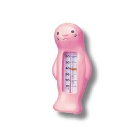 신생아 탕온계 물온도계 더블하트 핑크색 탕온계
