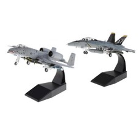 JC 2x 1/100 F / A-18 스트라이크 비행기 A-10 공격 전투기 모델 항공기 방 장식