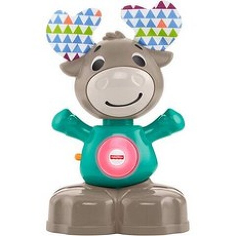 Fisher-Price Linkimals Musical Moose - Interactive Educational Toy with Music and Lights for Baby A, 상세 설명 참조0