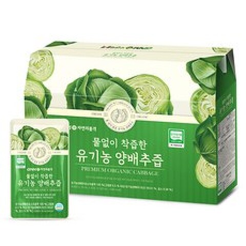 GNM자연의품격 물없이 착즙한 유기농 양배추즙 / 양배추주스, 30포, 1박스