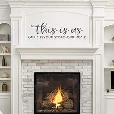 Vinyl Quote Me This is Us Wall Decor Decal Sticker (55 Inches (Wide) x 15 Inches (High) Dark Grey), 본상품