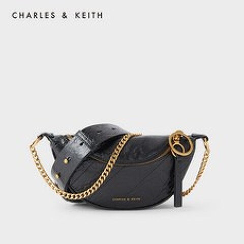 CHARLES & KEITH retro waist bag CK2-80150954-1 레이디 체인 숄더 메신저 백 허리 가방