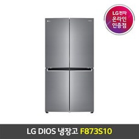 LG전자 디오스 4도어 냉장고 F873S10 LG물류설치/폐가전무료수거