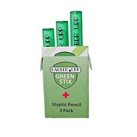 BarberUpp Green Stix + Styptic Pencil Set - Aluminum Sulfate Anti-Blee, 상세내용참조, 상세내용참조