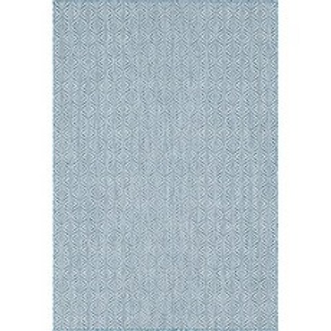 EOM 독특한 직조기 지역 카펫 60 x 90 사각형 푸른 아이보리 [6 0 x 9 0- Blue／Ivory] - E0398083VL67112, 6 0 x 9 0- Blue／Ivory