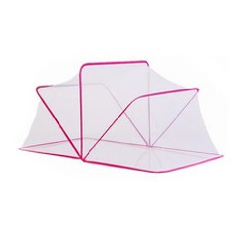PKFARM 침대 원터치 접이식 모기장 다용도, 1개, 핑크