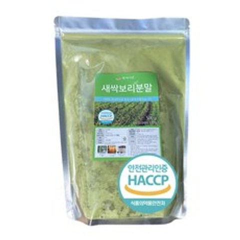 온을식품 새싹보리 100% 분말 국내산 SOD효소함유 HACCP 인증제품 500g 1개