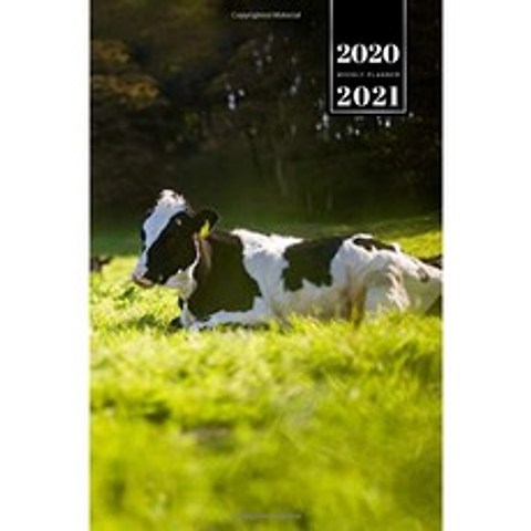 소 젖소 낙농 농장 농부 농업 주간 플래너 주간 주최자 2020/2021-태양의 초원 : 동물 애호가 애완 동물, 단일옵션