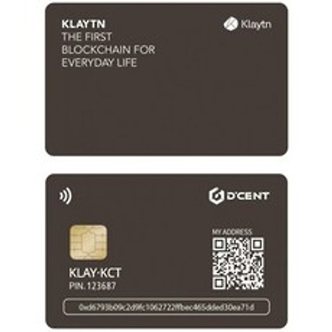 미국배송 디센트 암호화폐 하드웨어 지갑-카드 유형 클레이튼 & KCT 지갑: 컴퓨터 & 액세서리, 1