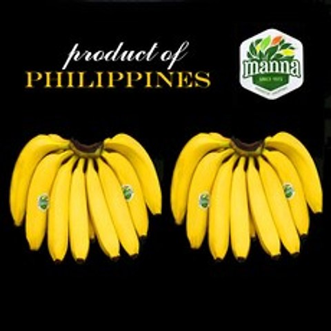 [만나] 필리핀 고당도 바나나 2송이 5kg 내외, 1box
