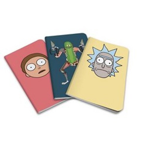 (영문도서) Rick and Morty: Pocket Notebook Collection (Set of 3) Paperback, Insights