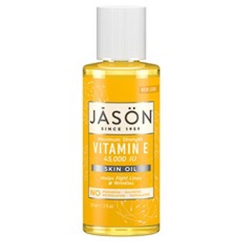 Jason Natural 맥시멈 스트랭스 비타민 E 45000IU 스킨 오일, 59ml, 1개