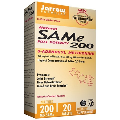 Jarrow Formulas SAMe 200mg 타블렛, 20개입, 1개