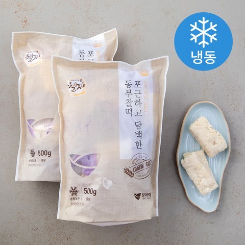 창억 포근하고 담백한 동부찰떡 (냉동), 500g, 2팩