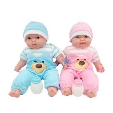 베렝구어 랏츠투쿠들 작은쌍둥이 아기인형 35024, 핑크, 라벤더