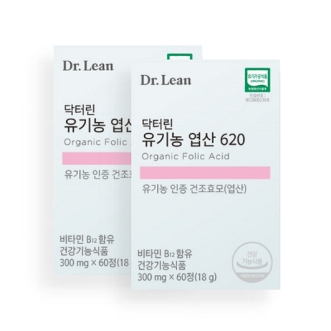 닥터린 유기농 엽산 620 임산부/영양제 2박스