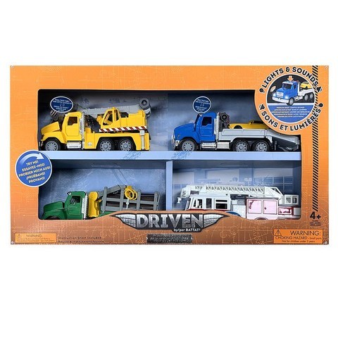 드리븐 드리븐주니어 트럭4종세트 자동차장난감 JDS-23782 유치원 장난감 놀이 어린이집 교육용