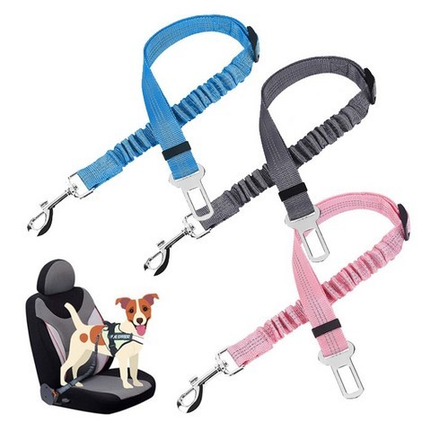 애완동물 고양이 안전벨트 조절가능 강아지 자동차, 3반려견밸트-핑크