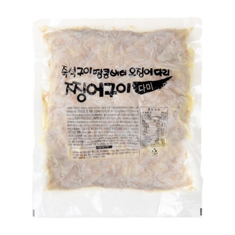 땅콩 버터 오징어 찡어구이 대용량 다미 800g 오다리 오징어다리, 1개