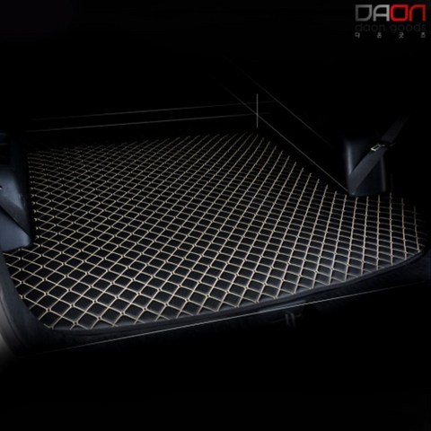 아이빌 현대 더뉴그랜저IG 신형퀼팅 4D 가죽트렁크매트 차박매트, 휘발유, 블랙+블랙