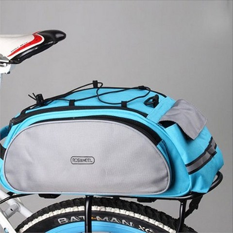 (주)삼오레포츠 자전거 짐받이 슬림가방, 블루