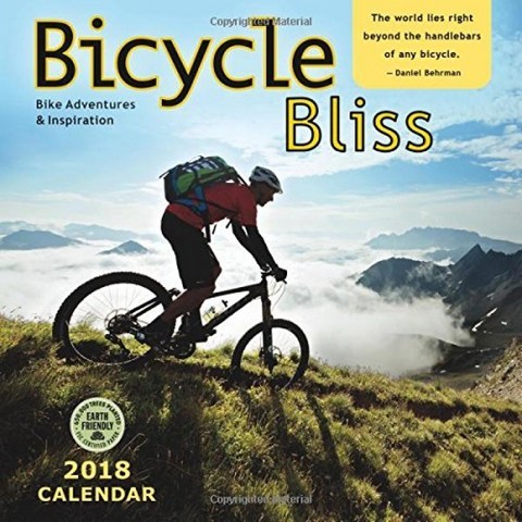 자전거 블리스 2018 월 캘린더 : 자전거 모험과 영감, 단일옵션