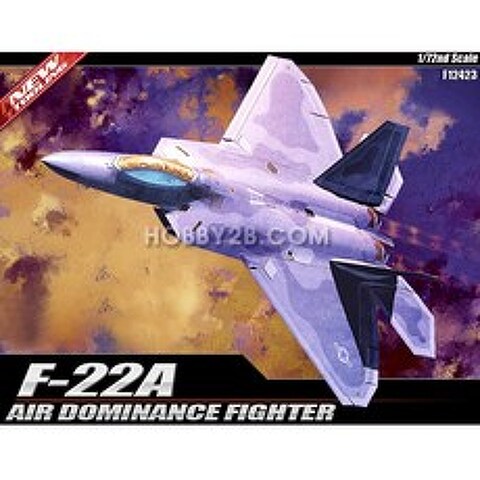 아카데미과학 1/72 랩터 항공기 프라모델, F-22A