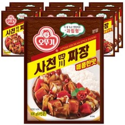 오뚜기 사천짜장 과립형 매콤한맛, 100g, 10개