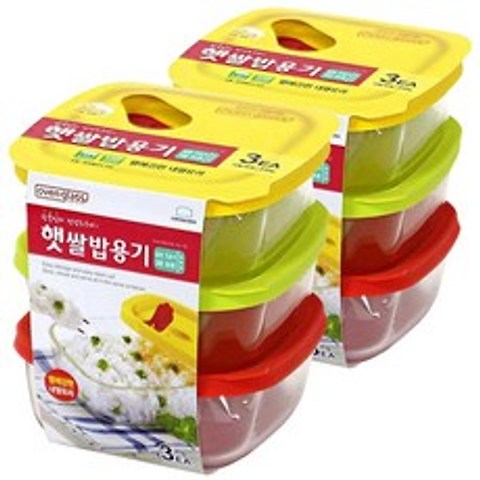 락앤락 글라스 햇쌀밥용기, 6개입, 320ml