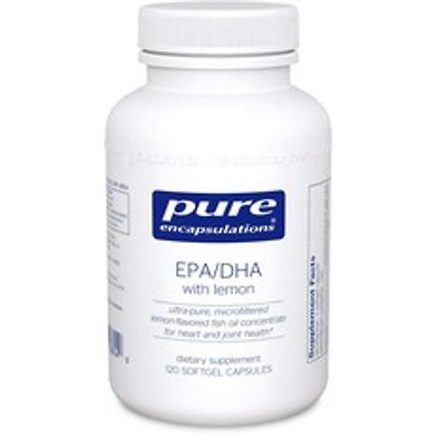 퓨어인캡슐레이션 EPA/DHA 레몬 소프트젤 캡슐, 120개입, 1개