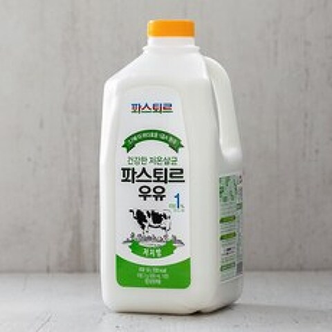 파스퇴르 저온살균 저지방 우유, 1.8L, 1개
