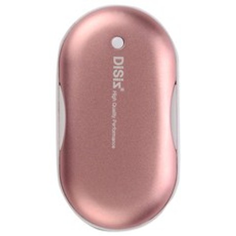 디씨즈 휴대용 보조배터리겸용 충전식 손난로 DISIZ HW-100, 로즈 핑크