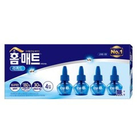 홈매트 45일 리퀴드 에스 리필, 29ml, 4개