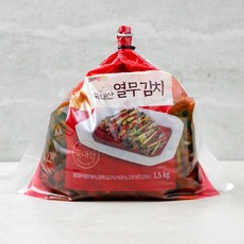 곰곰 국내산 열무 김치, 1.5kg, 1개