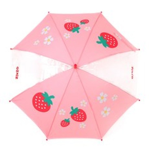 오즈키즈 여아용 딸기베리 투명창 우산