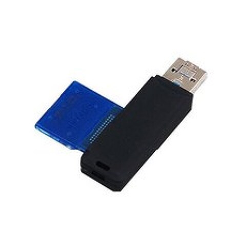 셀인스텍 USB 3.0 듀얼 OTG 멀티 카드리더기, SR-OT30, 블랙
