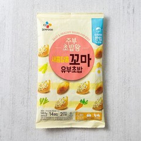 CJ씨푸드 주부초밥왕 새콤달콤 꼬마 유부초밥, 149.2g, 1개