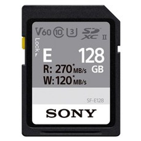 소니 SDXC UHS 2 U3 메모리카드 SF-E128, 128GB