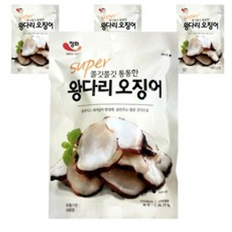 정화식품 슈퍼 왕다리 오징어, 45g, 4개