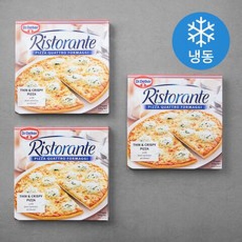 리스토란테 콰트로 포르마지 피자 (냉동), 340g, 3개