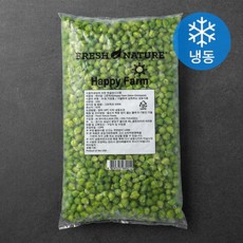 해피팜 그린칙피 초록 병아리콩 (냉동), 1kg, 1팩