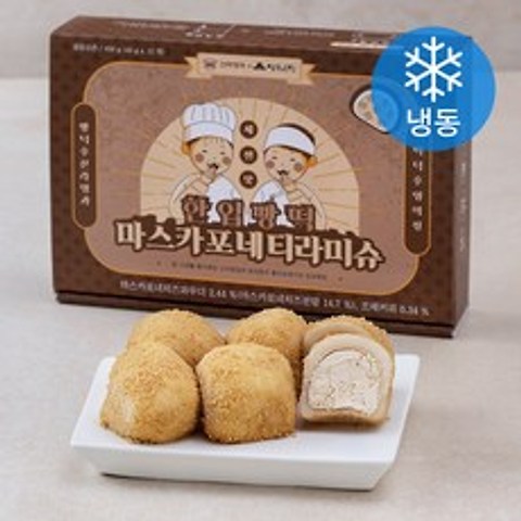 신라명과 한입빵떡 마스카포네 티라미슈 (냉동), 600g, 1팩