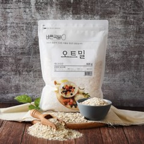 바른곡물 오트밀 캐나다산, 820g, 1개