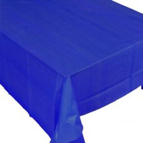 컬러 테이블 커버 일회용 식탁보 블루 137 x 183 cm, 3개입, 1개