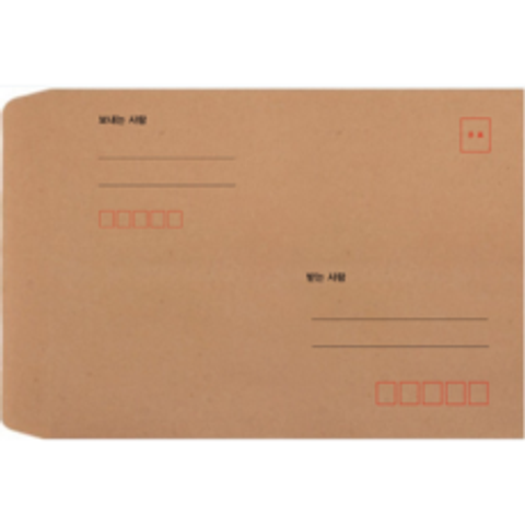 봉투를만드는사람들 접착식 우편 각대봉투 두줄 양면 테이프 5절 100p, A4, 1개