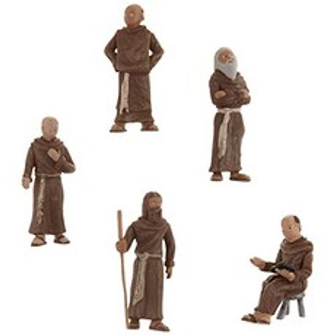 SP4453 1.5-Inch Scene Setters Figurine Friars Monks 5 Pack, 본상품