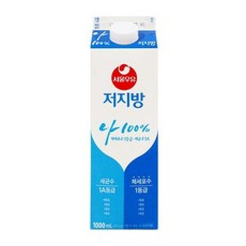 [메가마트]서울우유 저지방 나 100% 1L, ml
